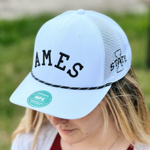 L2 Ames I-State White Structured Trucker Hat